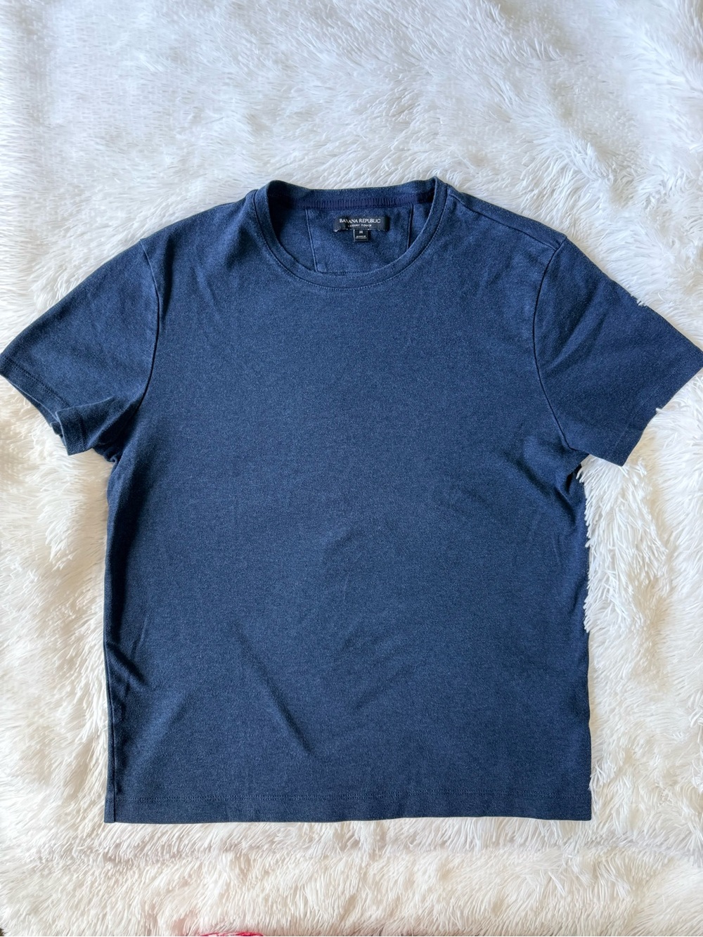 Banana Republic Men's Dark Navy Crewneck Short Sleeve Tee